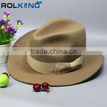 China Wholesale Wide Brim Fedora Hat Winter Wool Felt Men Fedora Hat photo-2