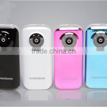 2014 hot sell New style 5200mAh Portable power bank with LED Torch