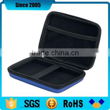 blue pu cover waterproof eva hard disk flight case