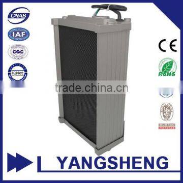 Weather-proof body in gray color extruded aluminum active powered Column Speaker