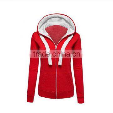 Full zipper women hoddie for sublimation sweatshirts