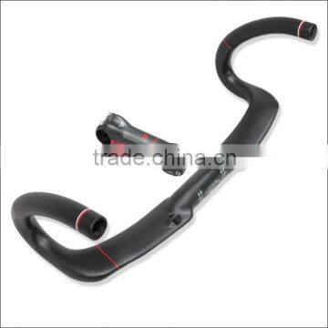 2016 Xinshun Mountain Bikes Carbon Handlebar Mtb Road Bike Accessories Bicycle Parts Grips With Stem BH2120 photo-3