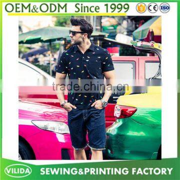 Europe Style Big Size Polo Shirt for Fat Men's Wholesale Full Printing Polo Shirt photo-4