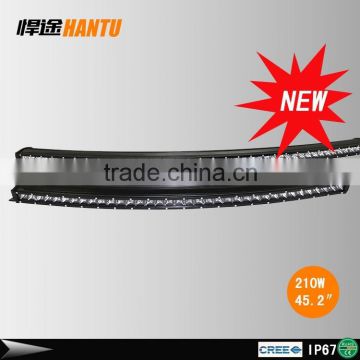 210W curved off road led light bar slim led light bars for sale off road led light bar single row