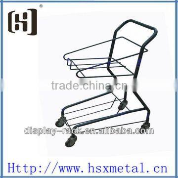 powder coat supermarket promotion trolley cart /store cart HSX-S488