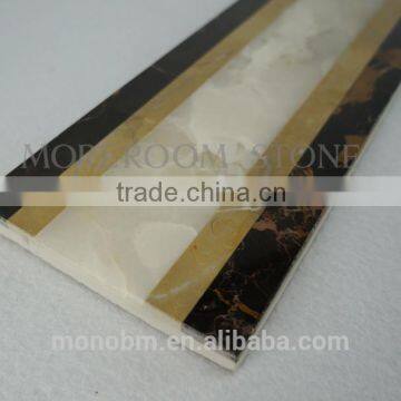 Global glaze new products marble stone easy border design