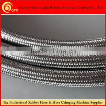 China supplier of high pressure steel wire braided ptfe teflon hose with flange