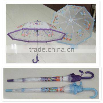 lovely printed 21"x8k auto open POE/EVA umbrella lace umbrella