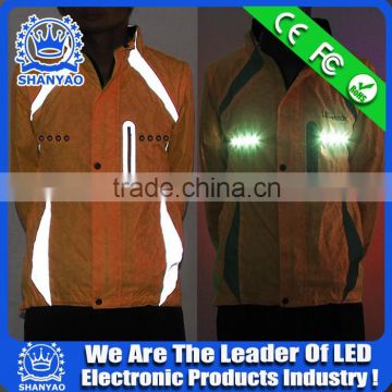 2016 Hot Selling LED Fluorescent Refletive Clothing For Road Safety At Night