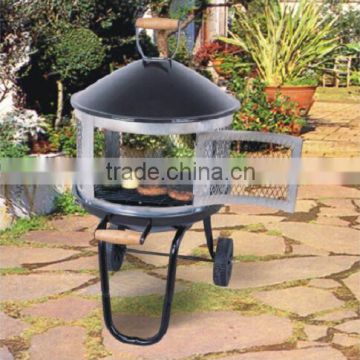 28" Outdoor trolley fire pit KY181