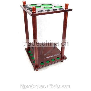 Economic 8 holes solid wood stand rack for cues