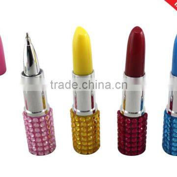 2016 Yes Novelty Lipstick diamond ball pen