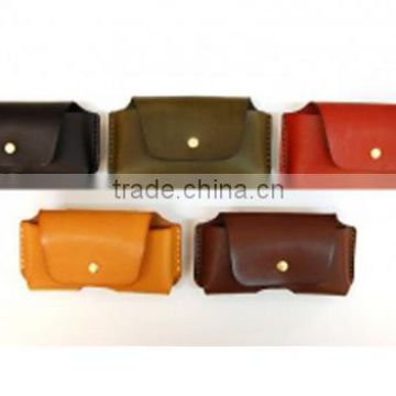 Customized leather waist bag for mobile phone