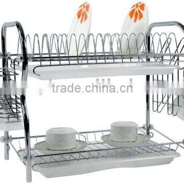 2 tier dish rack drainer