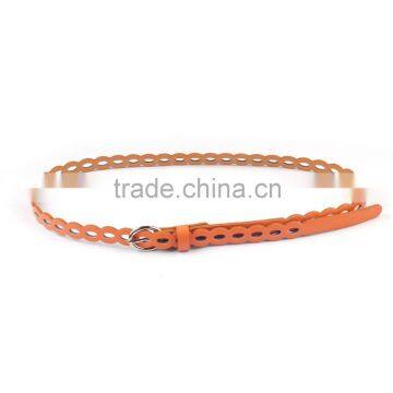 new fashionable kids pierced PU leather belt