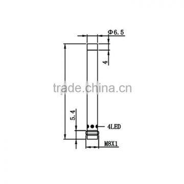 D6.5 M8 Plug Series Non-flush DC 4-wire Inductive Proximity Sensor photo-2