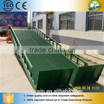 Electric dock leveler lift table hydraulic pump ramp