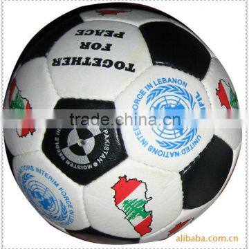 top quality hand sewn PU soccer ball/football