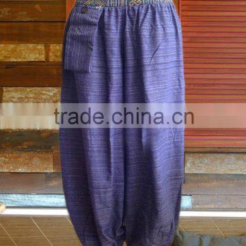 VTG HIPPIE BOHO oriental harem cotton gypsy yoga belly dance art jinnie Tribal Alladin Trousers pants SOLID color Naka wasit