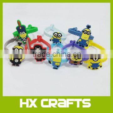 Premium OEM Soft PVC Cartoon Bracelets,cartoon wristband for kids