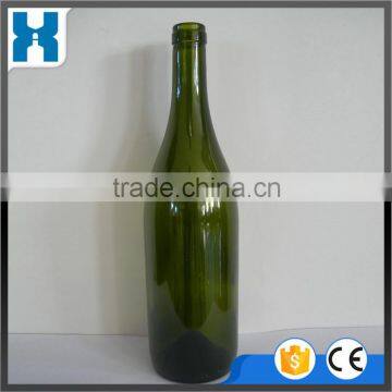 750ML POPULAR EMPTY ANTIQUE GREEN WINE BOTTLE GLASS BOTTLE