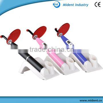 Mident 5W dental wireless cordless led curing light 2000mw with 3 colors