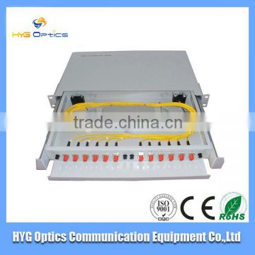 slidable/fixed/revolving 12f fiber pannel box with SC/FC/LC/ST pigtails and adapters used in Telecommunications