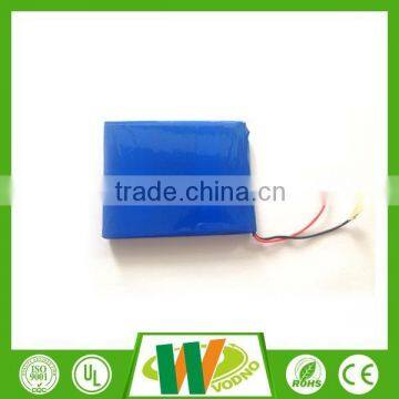 HOT!!!Li-polymer battery, 606090 7.4V 4000mAh battery pack for wireless device