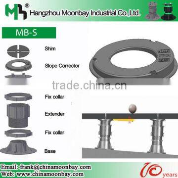 adjustable plastic pedestal with slope compensation