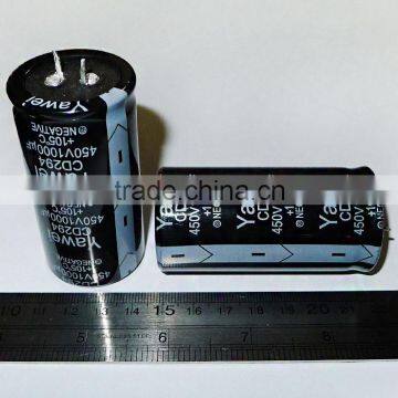 Screw aluminum electrolytic capacitor 450v 1000uf electronics capacitor 35*72