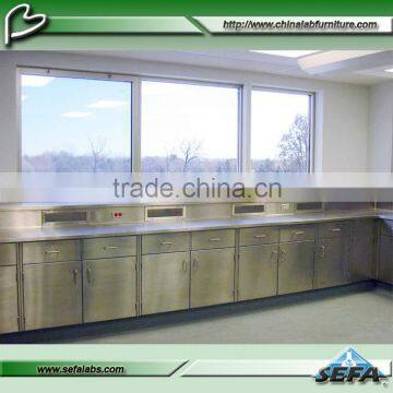 304 stainless steel bench/lab wall bench/laboratory facility/school equipment