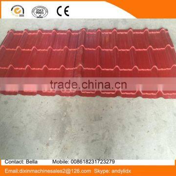 Popular Type Cangzhou Dixin Steel Profile 1035 Glazed Tile Steel Sheet Making Machine Roll Forming Machine for Roofing Tile photo-3