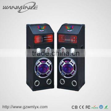 10Inch Big Power Karaoke System 2.0 Stereo Wooden Speaker with Bluetoth Function Active Wooden Speaker