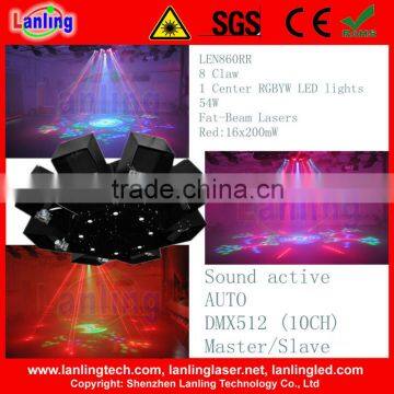LEN860RR 8 Claw and 1 Center 8 Claw and 1 Center RGBYW LED lights