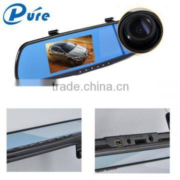 Full HD 1080P Car DVR Mounting 4.3inch Rear View Mirror Monitor 170 Degree Wide Angle Car Camera Fron Back
