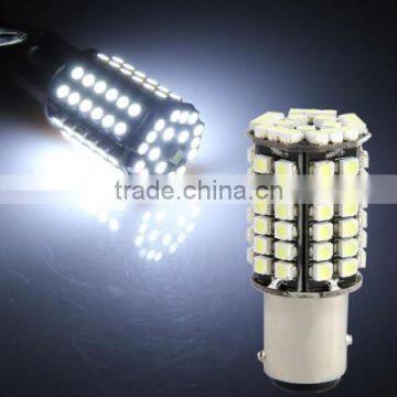2 1157 BA15D 80 LED 3528 SMD White Car Tail Parking Stop Light Bulb Lamp