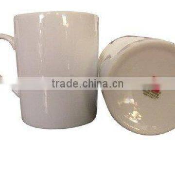 White ceramic cup