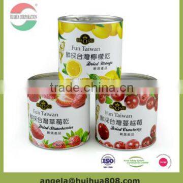 Factory Directly Sale Round Shape Custom Recyclable Paper Tube Cans for Dried Fruit Package