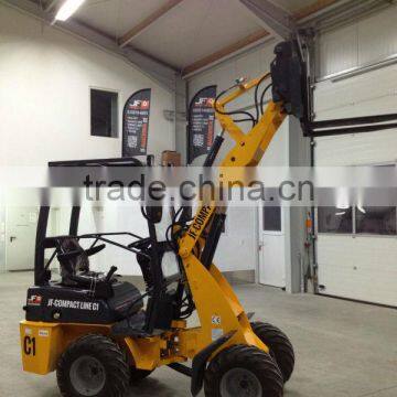 Best Price Chinese 800kg 908 Mini Wheel Loader Quick-hitch JOYSTICK With CE photo-2