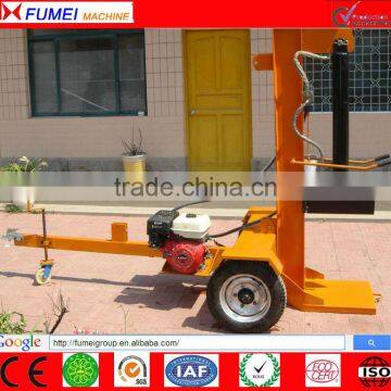 Gasoline engine powered log splitter