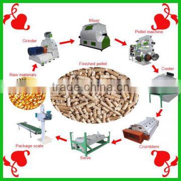 Latest Research 250 Artificial Animal Feed Pellet Mill Line/Pellet Making Machine Line