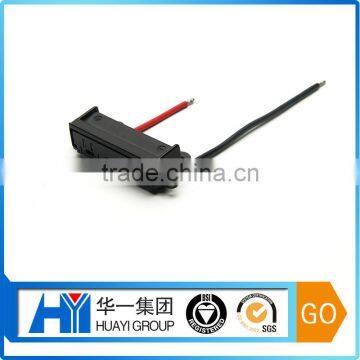 Customed Plastic Connector Box with Black and Red Wires