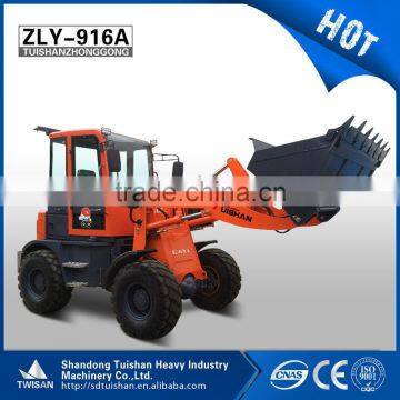 joystick control wheel loader of 1.2 ton, mini loader zly916A, hot sale mini loader