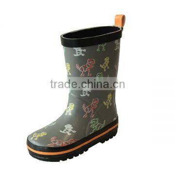 Kids Monkey Printing Rubber Rain Boots Manufacturer