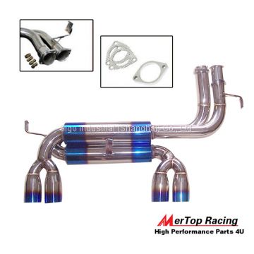 Mertop Titanium STAINLESS STEEL DUAL BACK EXHAUST SYSTEM 2.75