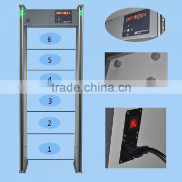 2016 Best Fashion Walk Through Metal Detector Gate With 6 Zones.cheap Walk Through Metal Detector photo-2