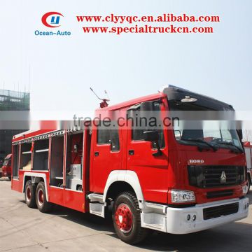 SINOTRUK HOWO 12000 liter fire truck 6X4 airport fire truck for sale