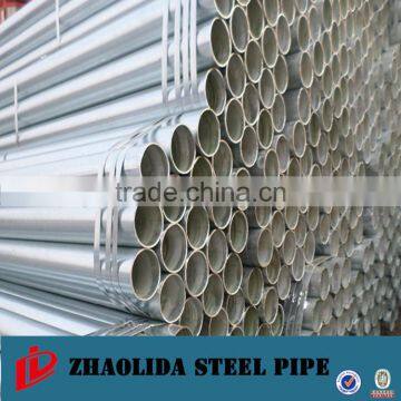 Round Hot Dipped Galvanized Steel Pipe OD: 1/2"-12"