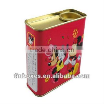 Popular rectangular candy tin cans