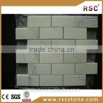 White carrara marble mosaic wall tile on promotion
